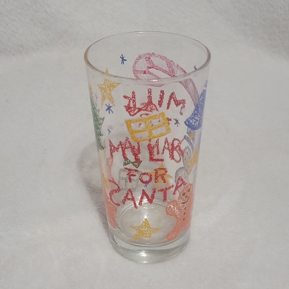 Vintage Milk For Santa Glass Tumbler - Picture 5 of 5